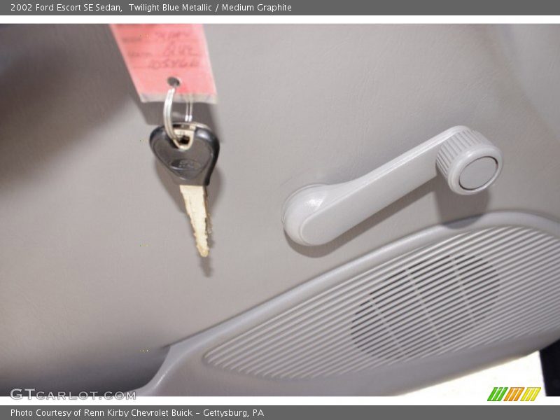Twilight Blue Metallic / Medium Graphite 2002 Ford Escort SE Sedan