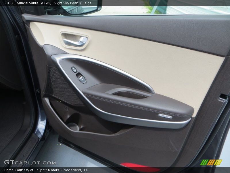 Night Sky Pearl / Beige 2013 Hyundai Santa Fe GLS
