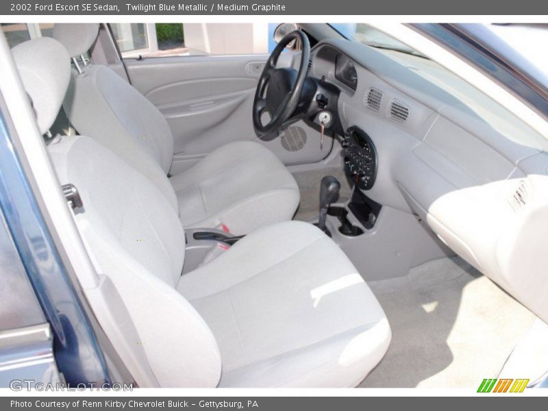 Twilight Blue Metallic / Medium Graphite 2002 Ford Escort SE Sedan