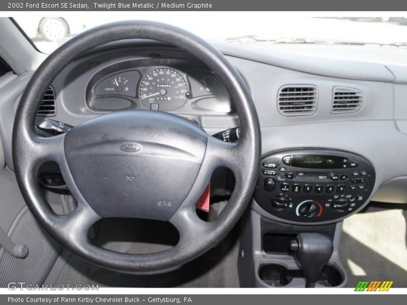 Twilight Blue Metallic / Medium Graphite 2002 Ford Escort SE Sedan