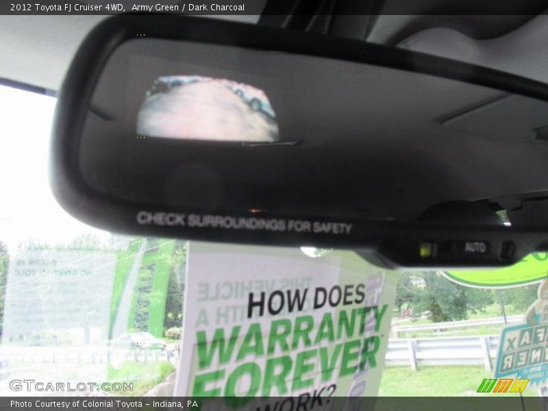 Army Green / Dark Charcoal 2012 Toyota FJ Cruiser 4WD