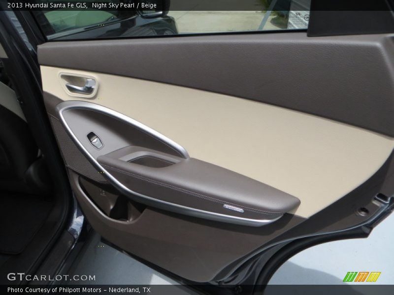 Night Sky Pearl / Beige 2013 Hyundai Santa Fe GLS