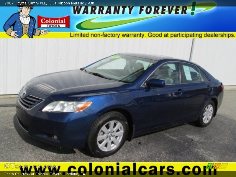 Blue Ribbon Metallic / Ash 2007 Toyota Camry XLE