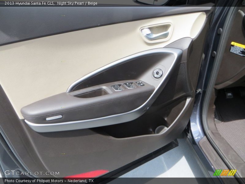 Night Sky Pearl / Beige 2013 Hyundai Santa Fe GLS