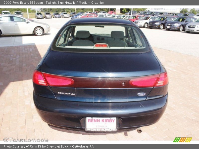 Twilight Blue Metallic / Medium Graphite 2002 Ford Escort SE Sedan