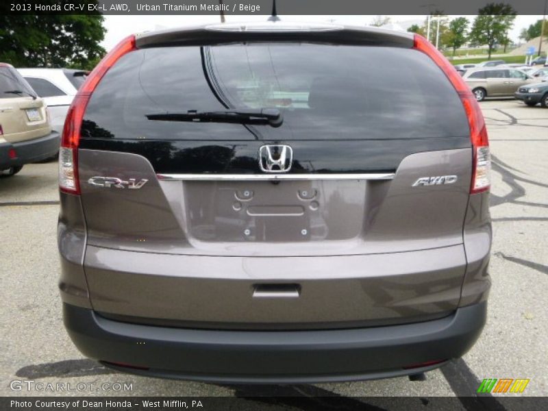 Urban Titanium Metallic / Beige 2013 Honda CR-V EX-L AWD