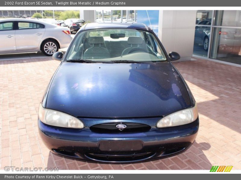 Twilight Blue Metallic / Medium Graphite 2002 Ford Escort SE Sedan