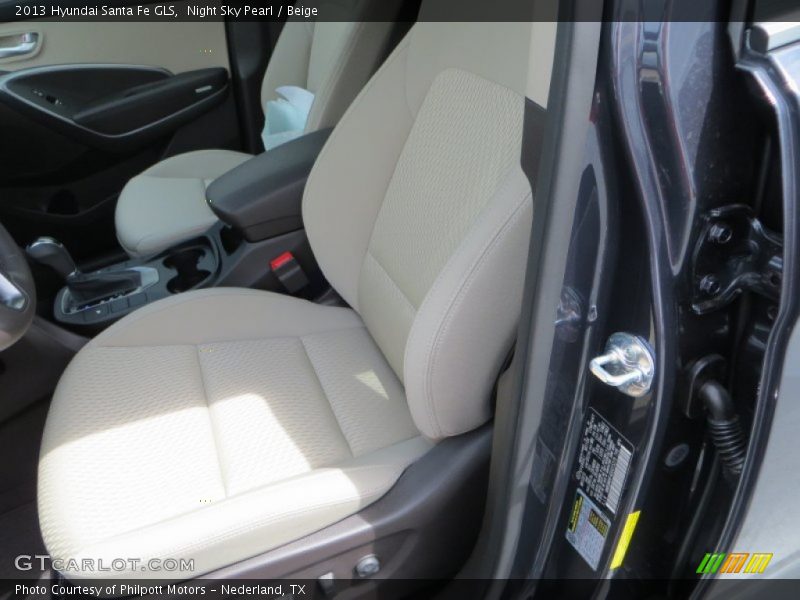 Night Sky Pearl / Beige 2013 Hyundai Santa Fe GLS