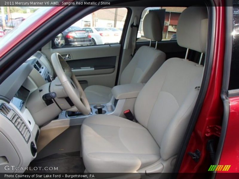 Front Seat of 2011 Mariner V6 AWD