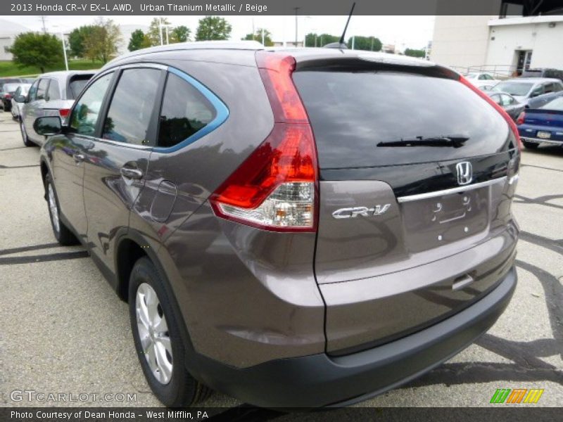 Urban Titanium Metallic / Beige 2013 Honda CR-V EX-L AWD
