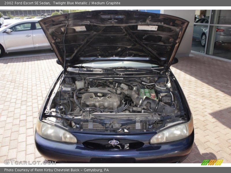 Twilight Blue Metallic / Medium Graphite 2002 Ford Escort SE Sedan