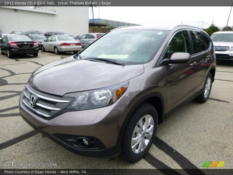 Urban Titanium Metallic / Beige 2013 Honda CR-V EX-L AWD