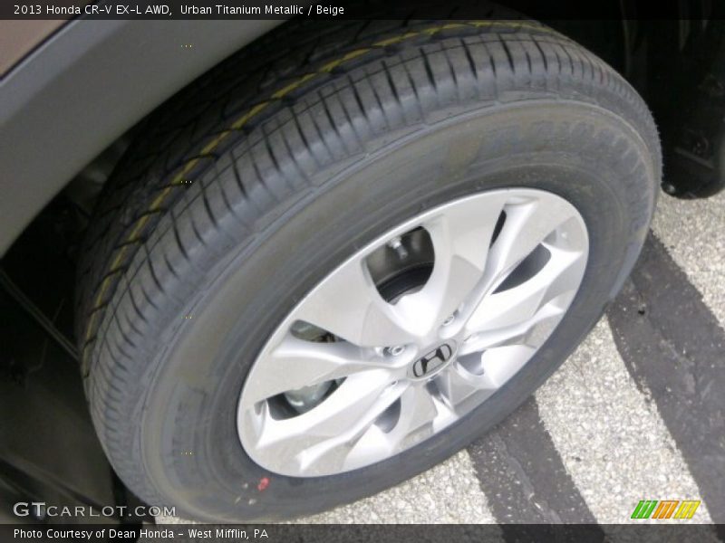 Urban Titanium Metallic / Beige 2013 Honda CR-V EX-L AWD