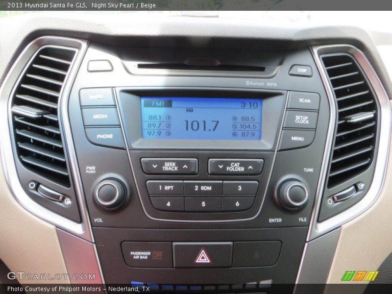 Night Sky Pearl / Beige 2013 Hyundai Santa Fe GLS