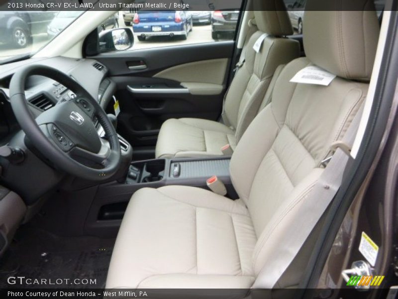 Urban Titanium Metallic / Beige 2013 Honda CR-V EX-L AWD
