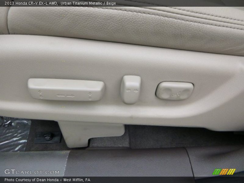 Urban Titanium Metallic / Beige 2013 Honda CR-V EX-L AWD