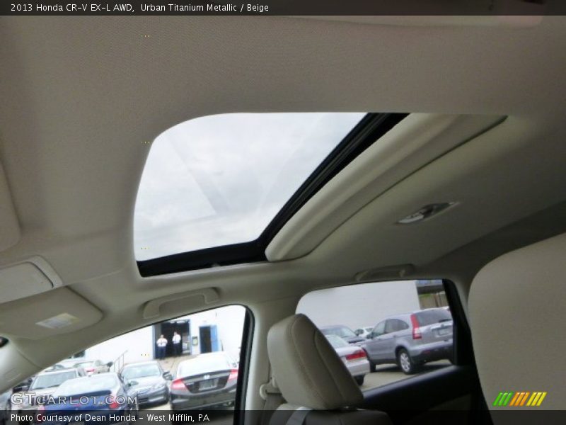 Urban Titanium Metallic / Beige 2013 Honda CR-V EX-L AWD