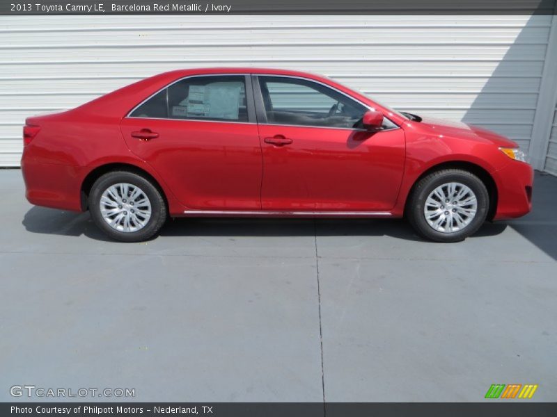 Barcelona Red Metallic / Ivory 2013 Toyota Camry LE