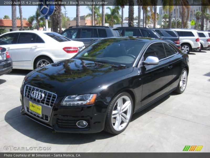 Brilliant Black / Black Silk Nappa Leather 2009 Audi S5 4.2 quattro