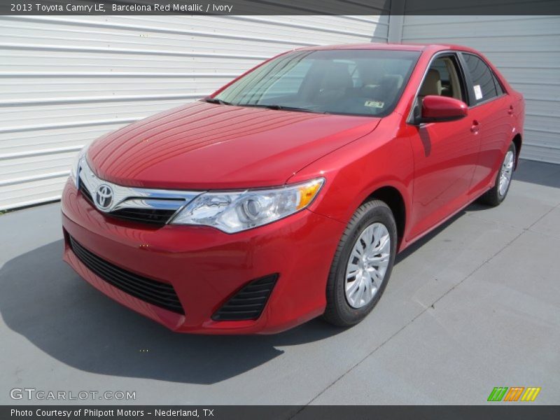 Barcelona Red Metallic / Ivory 2013 Toyota Camry LE