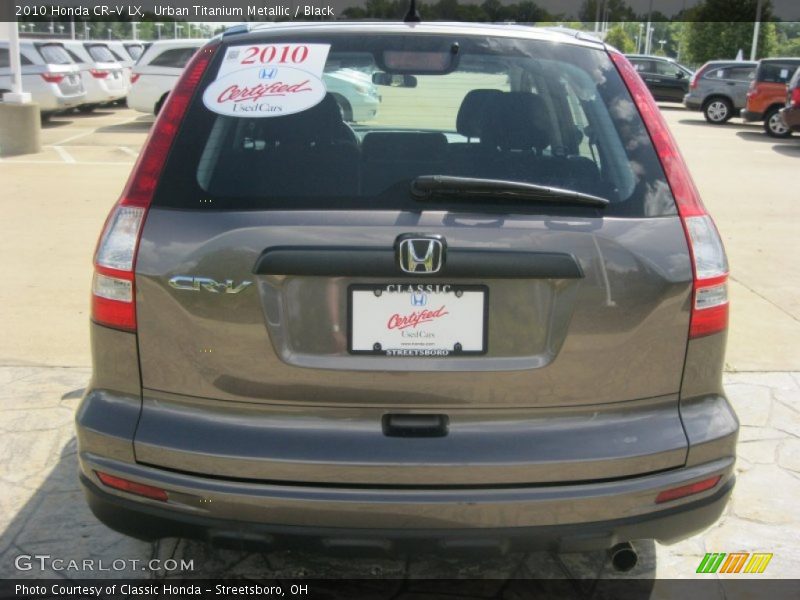 Urban Titanium Metallic / Black 2010 Honda CR-V LX
