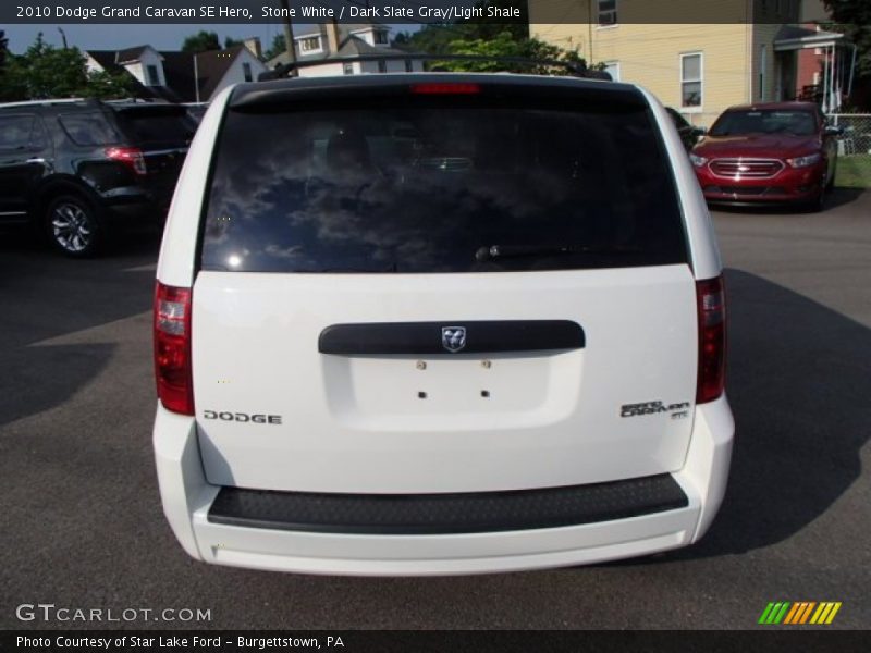 Stone White / Dark Slate Gray/Light Shale 2010 Dodge Grand Caravan SE Hero