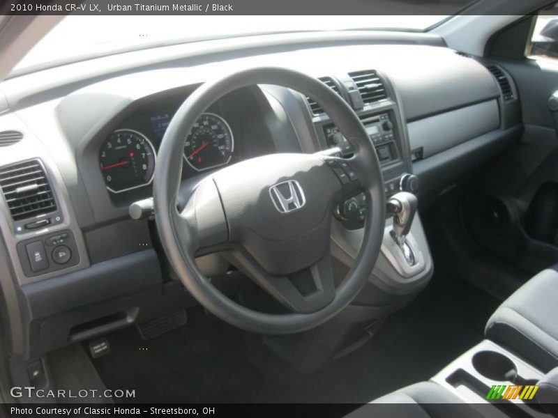 Urban Titanium Metallic / Black 2010 Honda CR-V LX