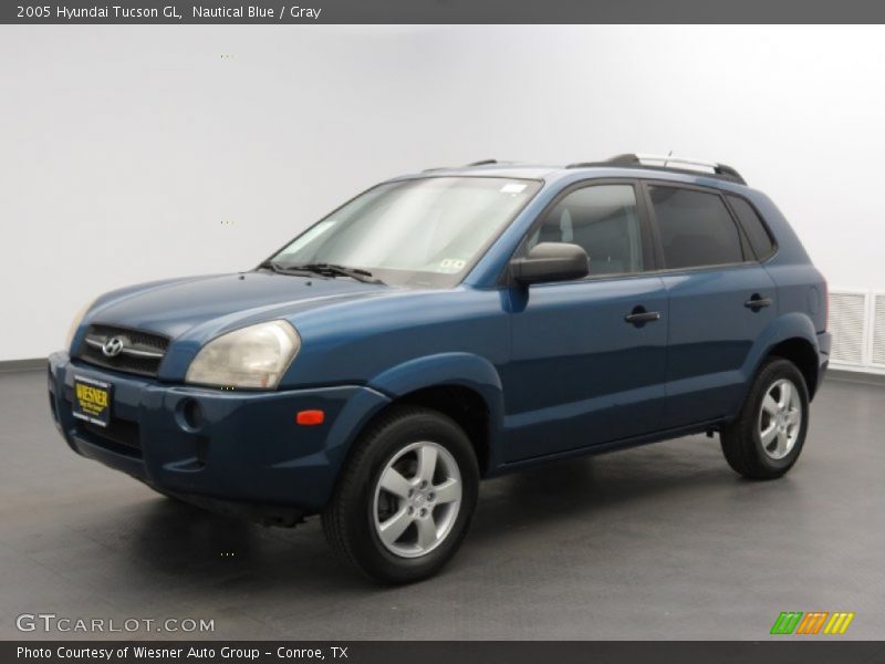 Nautical Blue / Gray 2005 Hyundai Tucson GL