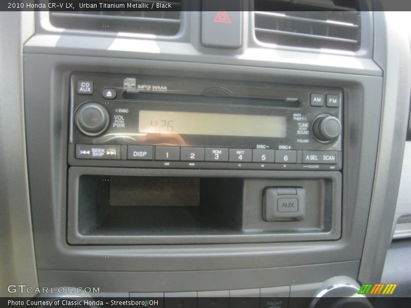 Urban Titanium Metallic / Black 2010 Honda CR-V LX