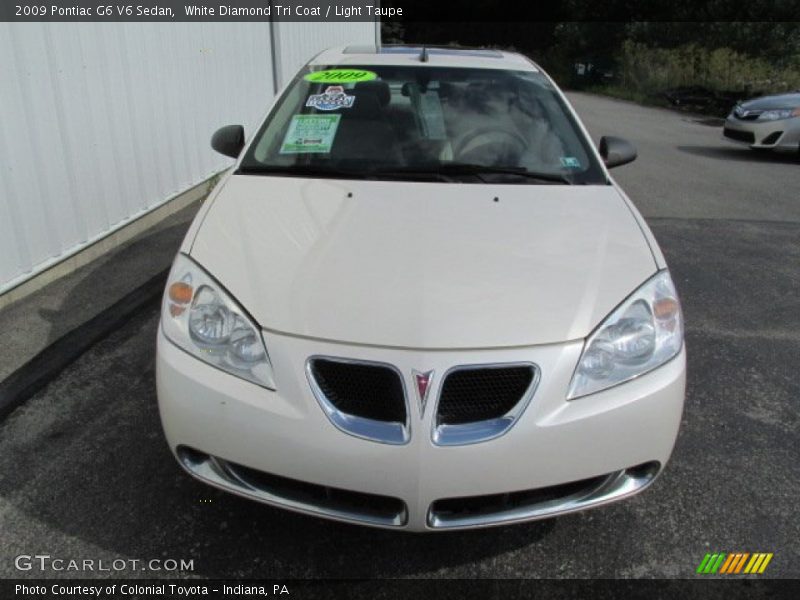 White Diamond Tri Coat / Light Taupe 2009 Pontiac G6 V6 Sedan