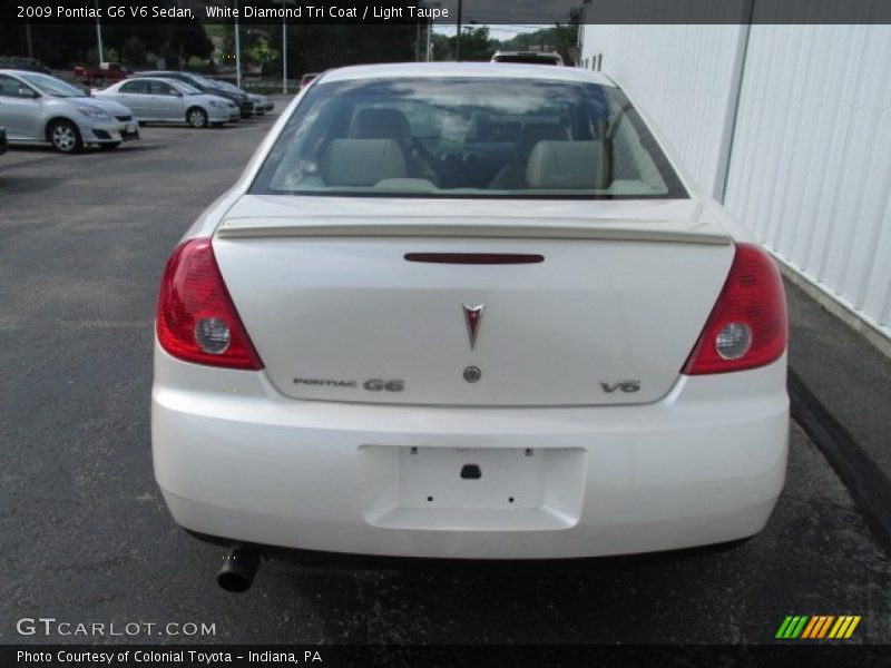 White Diamond Tri Coat / Light Taupe 2009 Pontiac G6 V6 Sedan