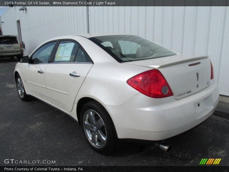 White Diamond Tri Coat / Light Taupe 2009 Pontiac G6 V6 Sedan