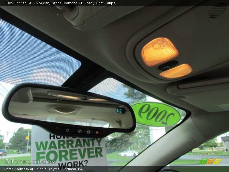 White Diamond Tri Coat / Light Taupe 2009 Pontiac G6 V6 Sedan