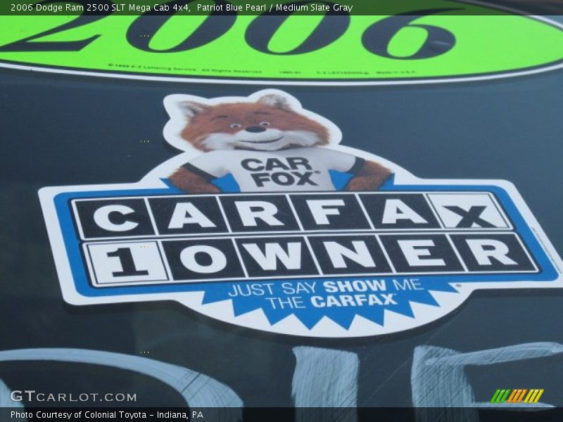 Patriot Blue Pearl / Medium Slate Gray 2006 Dodge Ram 2500 SLT Mega Cab 4x4