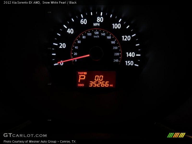 Snow White Pearl / Black 2012 Kia Sorento EX AWD