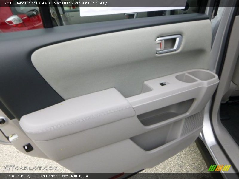 Alabaster Silver Metallic / Gray 2013 Honda Pilot EX 4WD