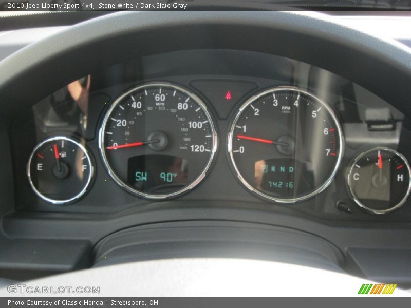 Stone White / Dark Slate Gray 2010 Jeep Liberty Sport 4x4