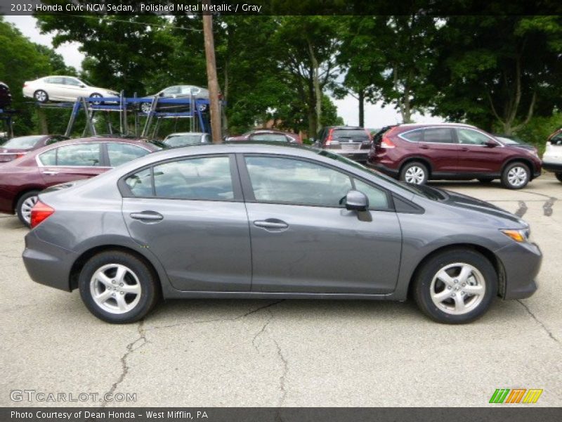 Polished Metal Metallic / Gray 2012 Honda Civic NGV Sedan