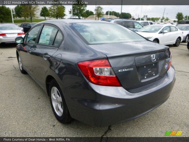 Polished Metal Metallic / Gray 2012 Honda Civic NGV Sedan