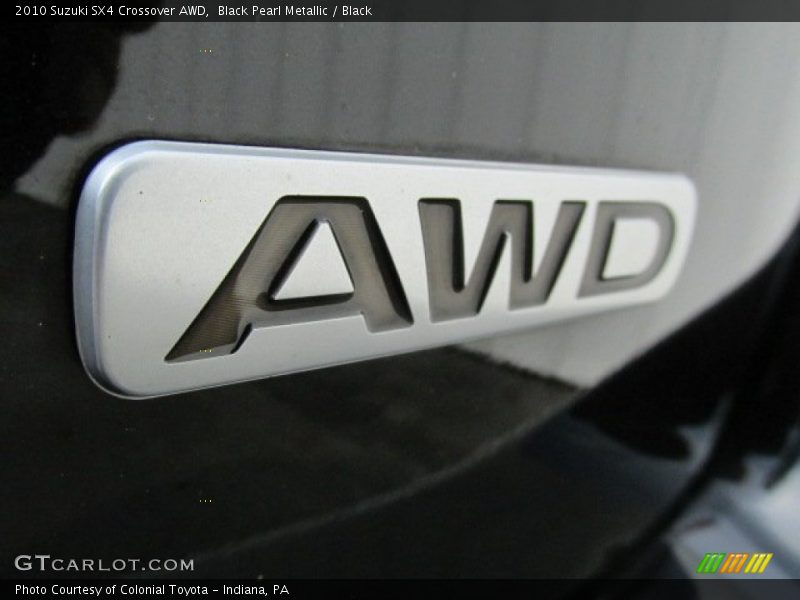 Black Pearl Metallic / Black 2010 Suzuki SX4 Crossover AWD