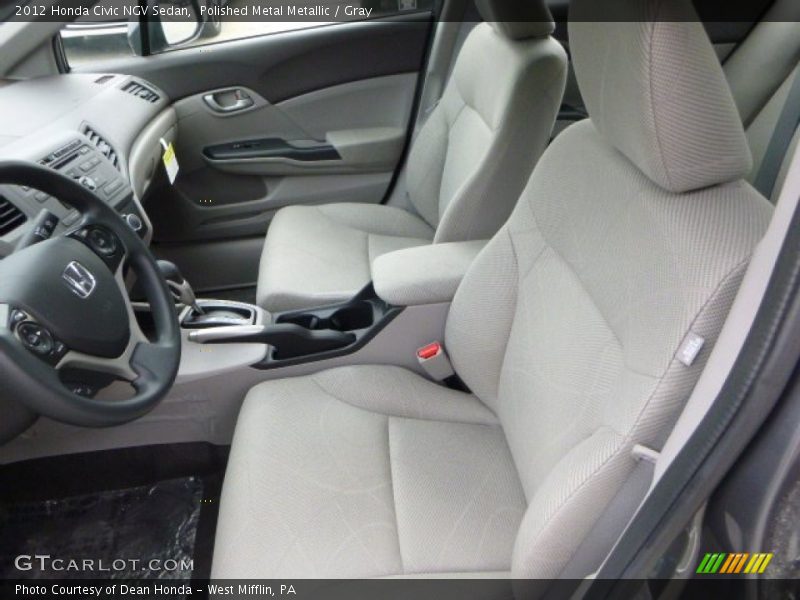 Polished Metal Metallic / Gray 2012 Honda Civic NGV Sedan