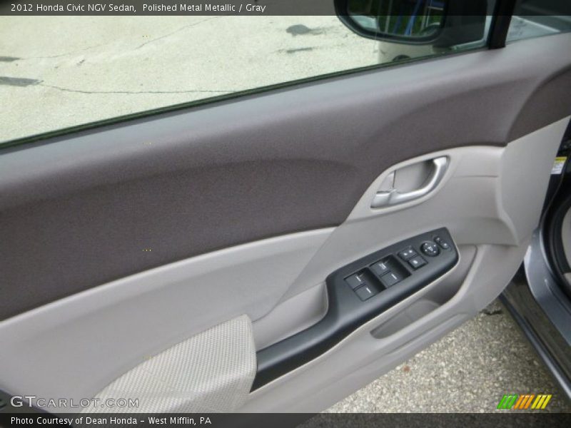 Polished Metal Metallic / Gray 2012 Honda Civic NGV Sedan