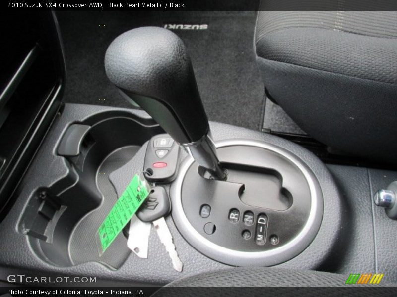 Black Pearl Metallic / Black 2010 Suzuki SX4 Crossover AWD