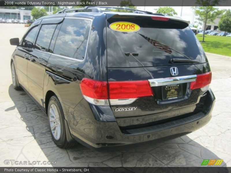 Nighthawk Black Pearl / Black 2008 Honda Odyssey Touring