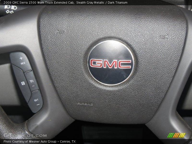 Stealth Gray Metallic / Dark Titanium 2009 GMC Sierra 1500 Work Truck Extended Cab