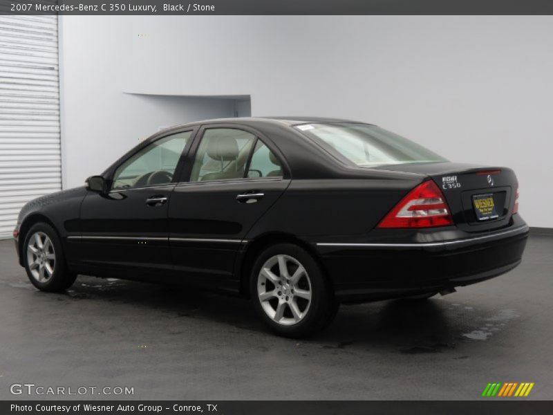 Black / Stone 2007 Mercedes-Benz C 350 Luxury