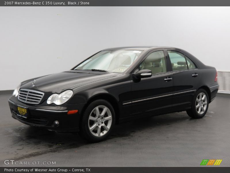 Black / Stone 2007 Mercedes-Benz C 350 Luxury