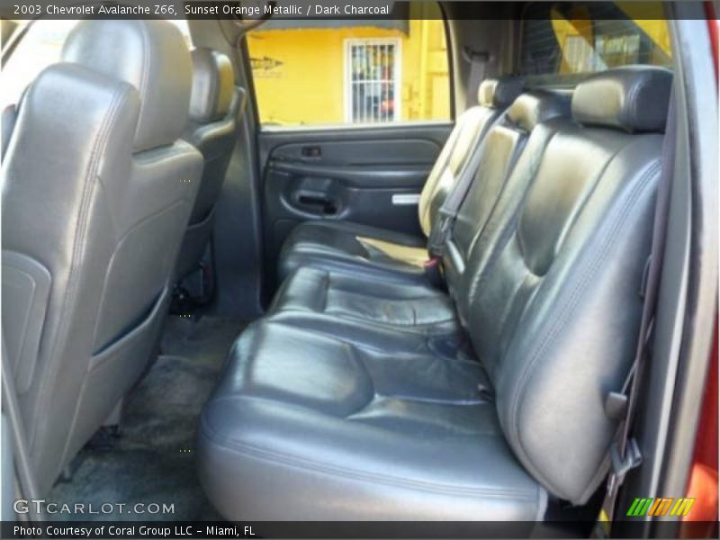 Sunset Orange Metallic / Dark Charcoal 2003 Chevrolet Avalanche Z66