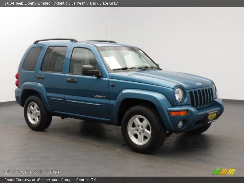 Atlantic Blue Pearl / Dark Slate Gray 2004 Jeep Liberty Limited