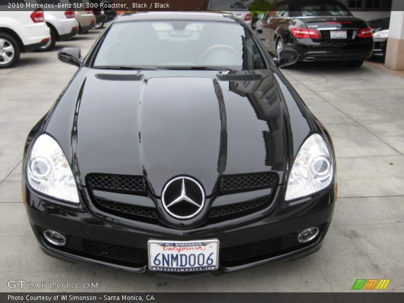 Black / Black 2010 Mercedes-Benz SLK 300 Roadster